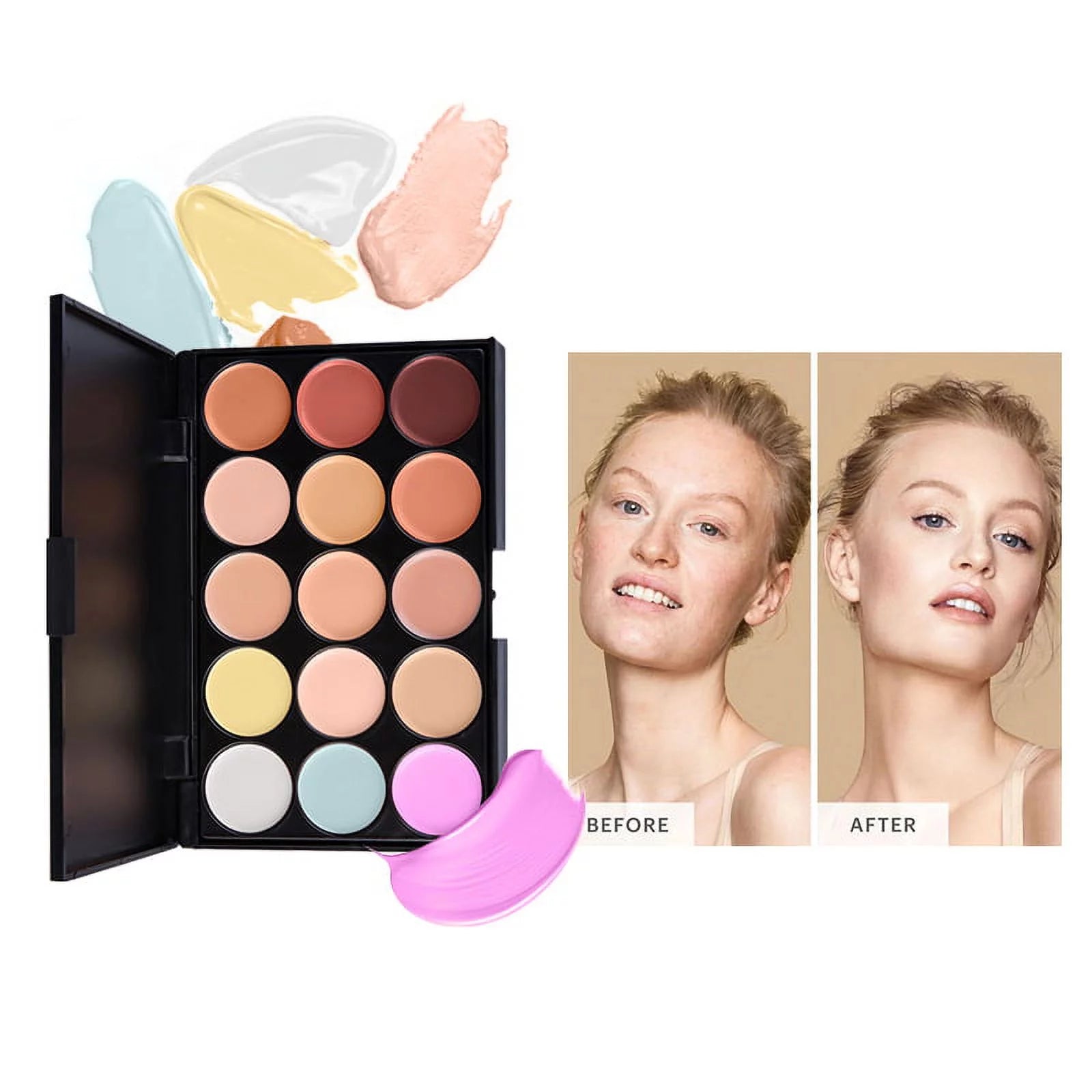 All-In-One Makeup Set Holiday Gift Surprise | Full Makeup Kit for Women Essential Starter Bundle Include Eyeshadow Palette Lipstick Blush Concealer Face Powder Eyeliner Mascara Soft Brush